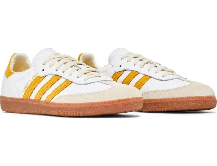 Adidas x Sporty & Rich Samba OG 'White Bold Gold' - Image 5