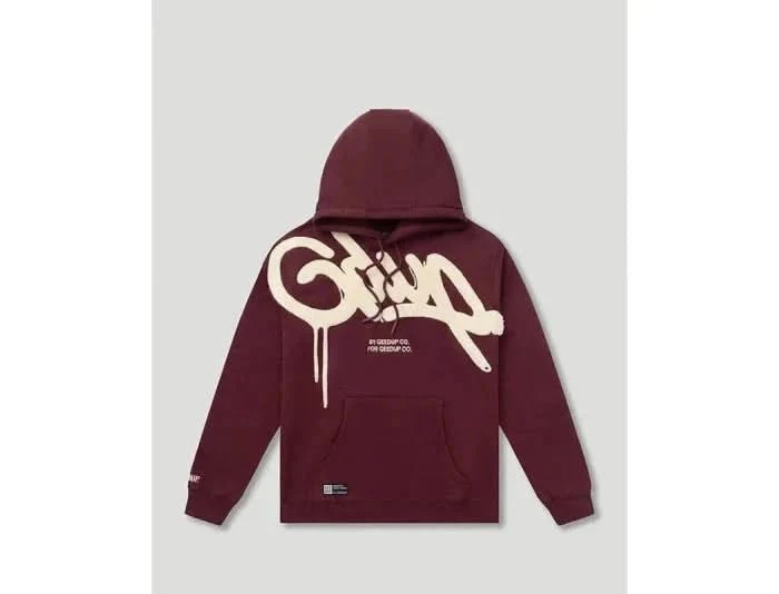 Geedup Handstyle Hoodie "Maroon"