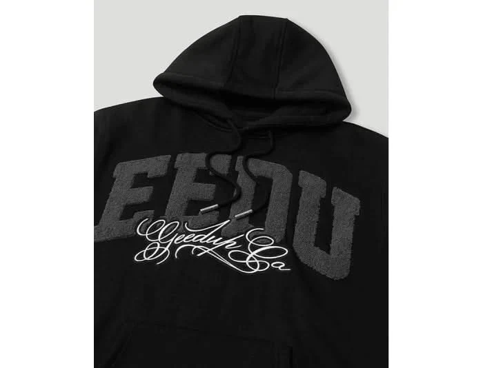 Geedup Team Logo / Handstyle Hoodie "Black Grey" - Image 2
