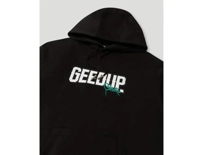 Geedup x Foot Locker Play For Keeps Hoodie "Black Turbo Green" - Image 2