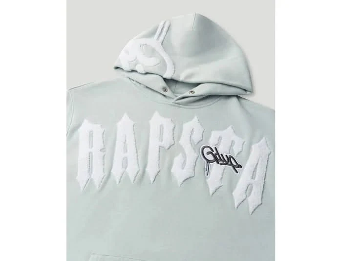 Geedup x Trapstar Handstyle Irongate Arch Hoodie 'Cool Blue' - Image 2