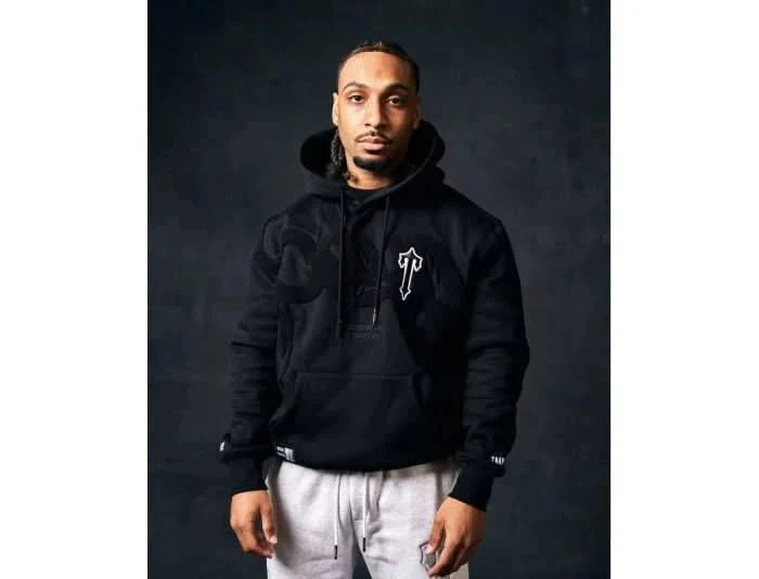 Geedup x Trapstar Handstyle Irongate T Hoodie Black - Image 4