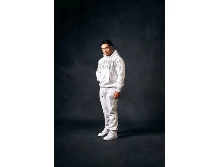 Geedup x Trapstar Irongate T Trackpants White Marle - Image 5