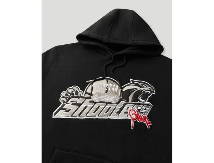 Geedup x Trapstar Sydney Shooters Hoodie Black - Image 2