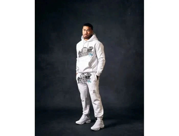 Geedup x Trapstar Sydney Shooters Hoodie White Marle - Image 4