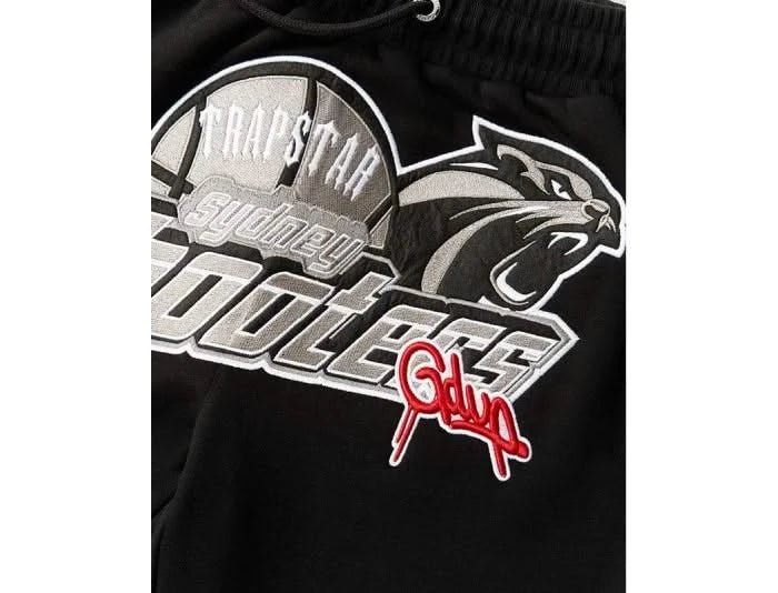 Geedup x Trapstar Sydney Shooters Trackpants Black - Image 3