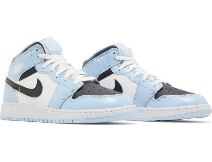 Nike Air Jordan 1 Mid 'Ice Blue' Women's (GS) - Image 4