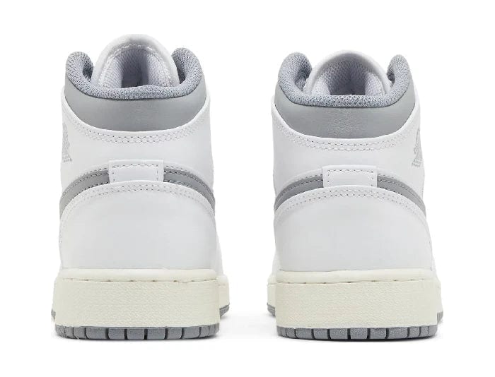 Nike Air Jordan 1 Mid 'Neutral Grey' Women's (GS) - Image 3