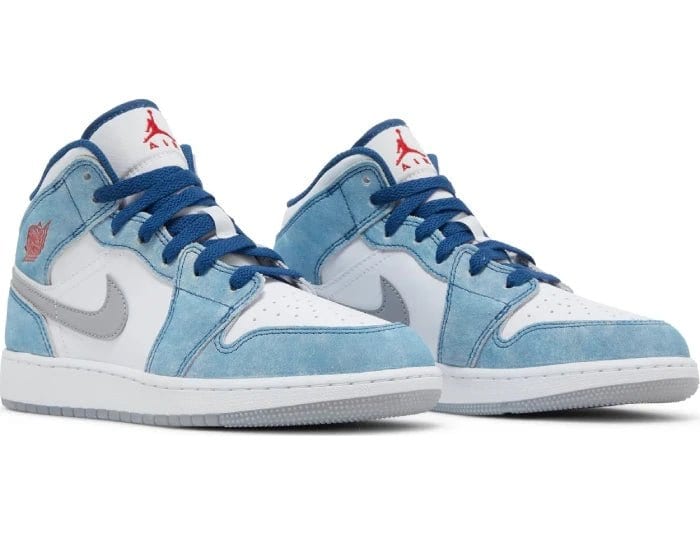 Nike Air Jordan 1 Mid SE 'French Blue' Women's (GS) - Image 4
