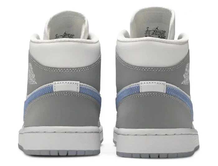 Nike Air Jordan 1 Mid 'Wolf Grey Aluminum' Women's - Image 3