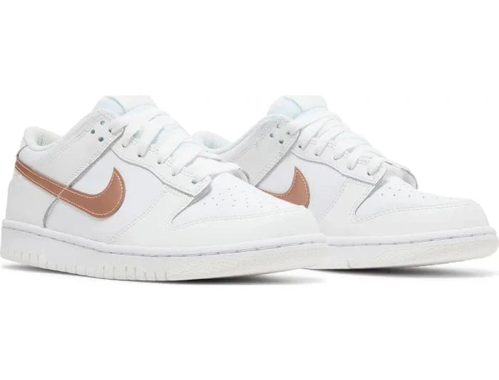 Nike Dunk Low 'White Pink' Women's (GS) - Image 4