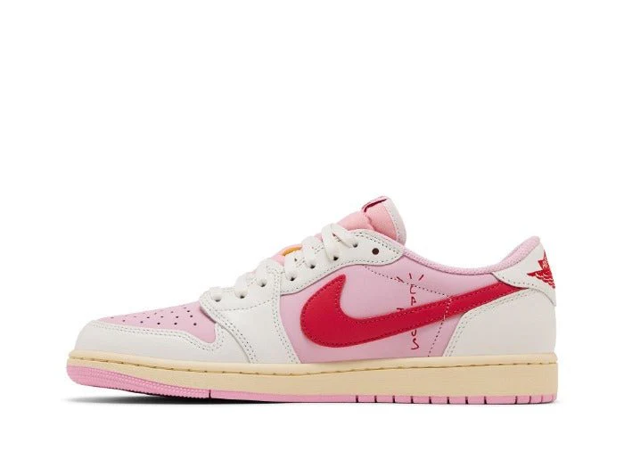 Nike Travis Scott x Air Jordan 1 Retro Low OG 'Sail Tropical Pink' - Image 3