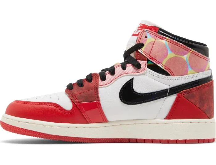 Nike x Marvel Air Jordan 1 Retro High OG  'Spiderman: Next Chapter' Women's (GS) - Image 2