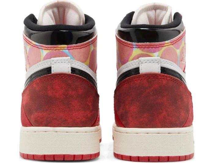 Nike x Marvel Air Jordan 1 Retro High OG  'Spiderman: Next Chapter' Women's (GS) - Image 3