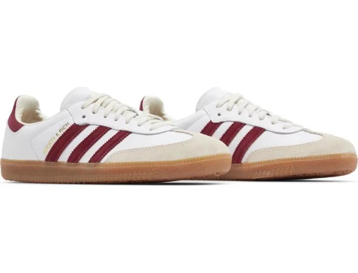 Adidas x Sporty & Rich Samba OG 'White Core Burgundy' - Image 5