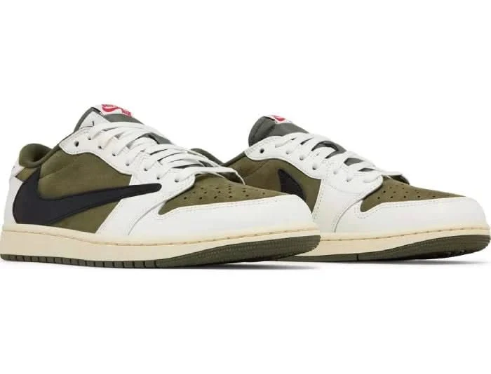 Nike x Travis Scott Air Jordan 1 Low OG SP 'Medium Olive' - Image 4